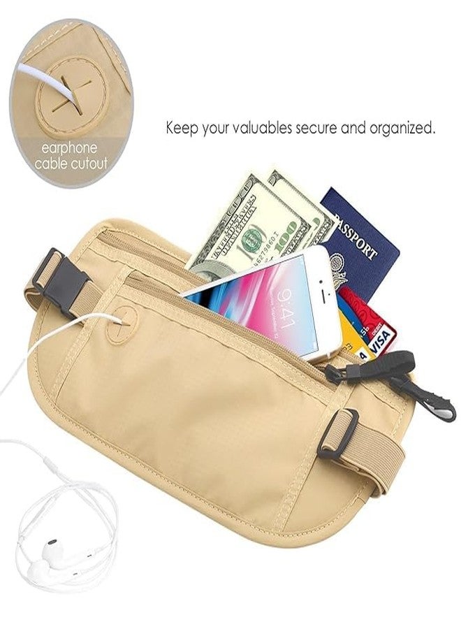 Black Sparrow Hidden Waist Bag Secure Travel Money Belt Undercover Hidden RFID Blocking Wallet Anti Theft Passport Wallets for Men & Women Waist Pouch Purse Travel Accessories - Image 3